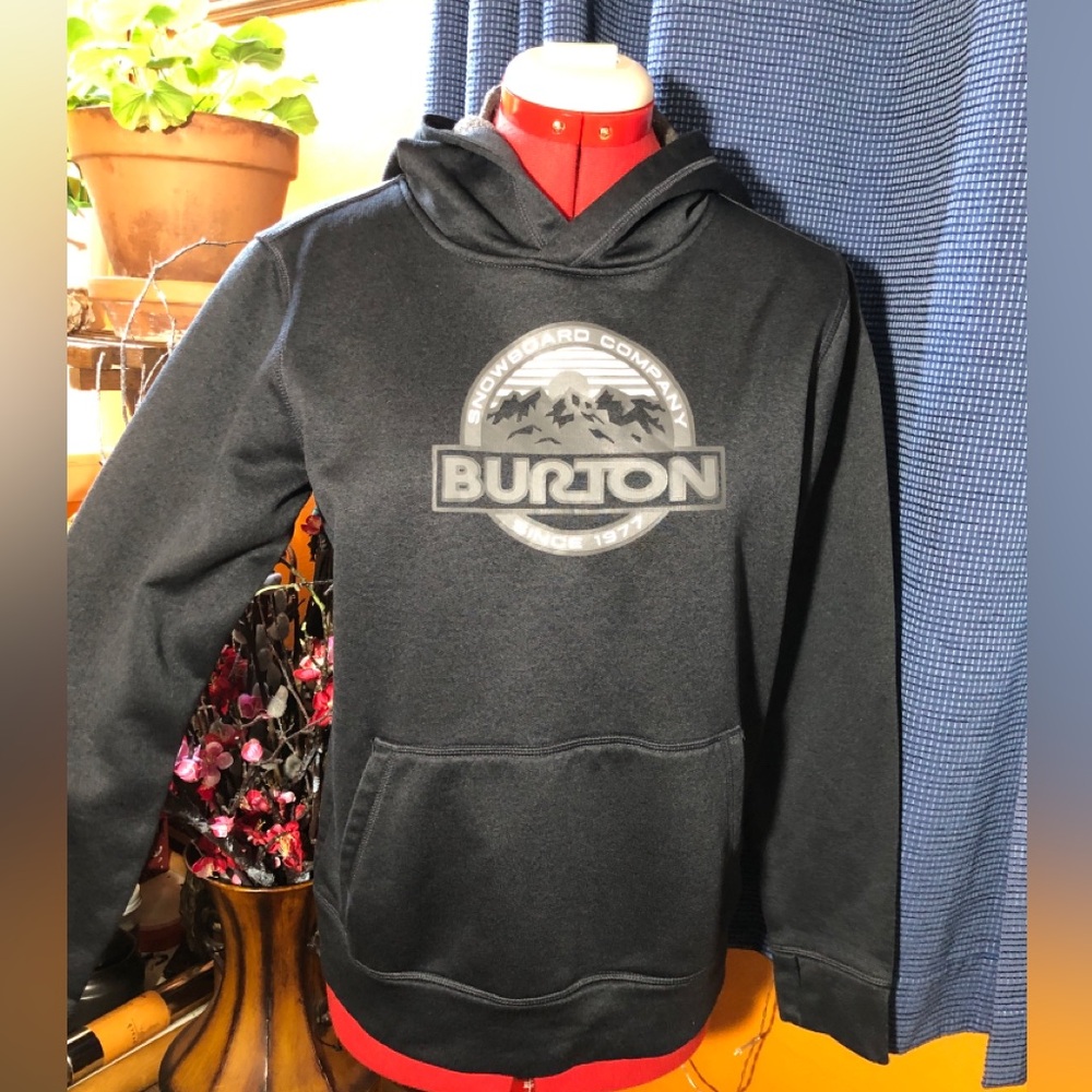 Burton Pullover Hoodie with Gray Logo Boys Size